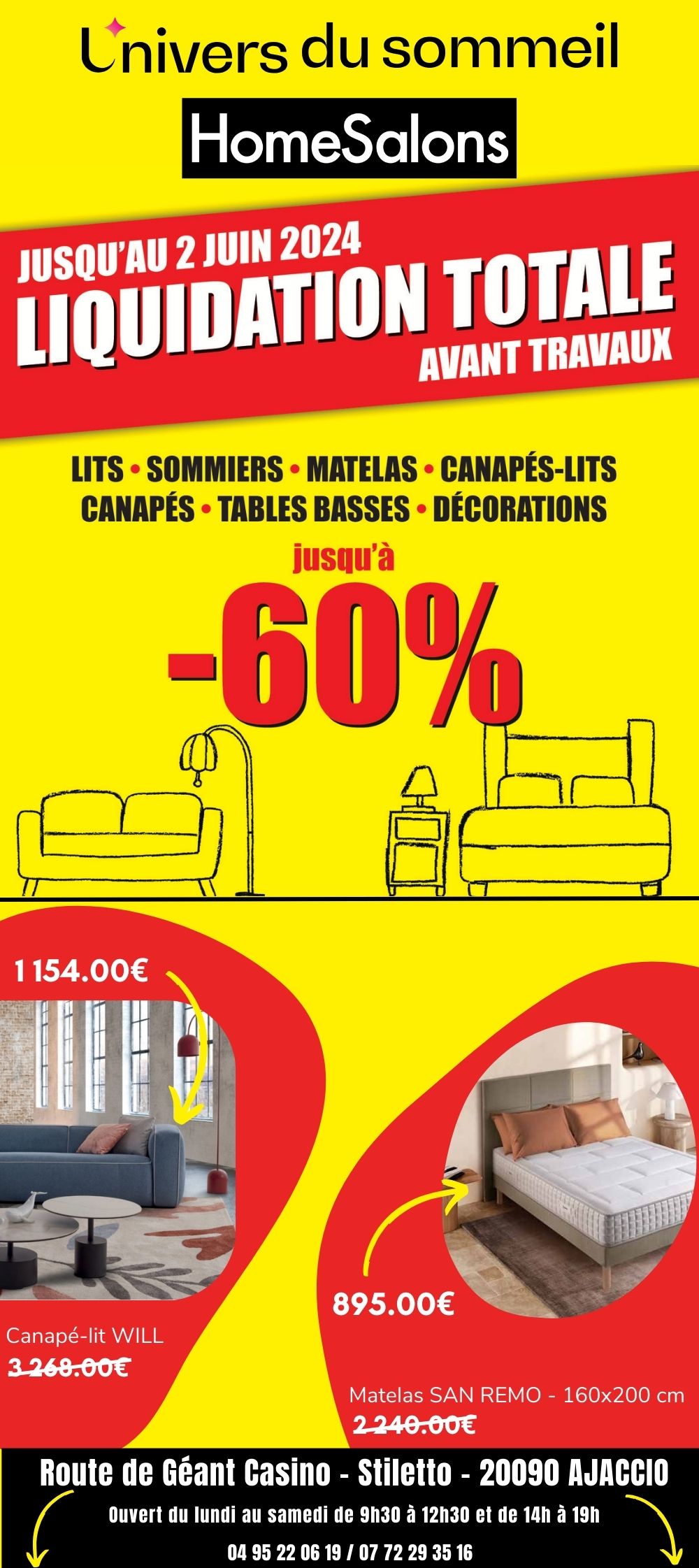 STILETTO HOMESALONS ET UDS à -60%