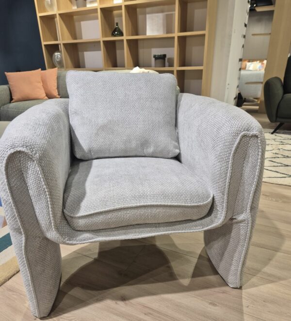 Fauteuil tissu chenille Habitat