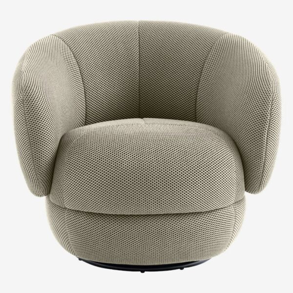 Somio - Fauteuil pivotant en tissu 3D - Sable – Image 2