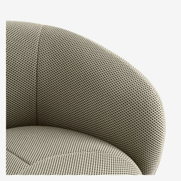 Somio - Fauteuil pivotant en tissu 3D - Sable – Image 3