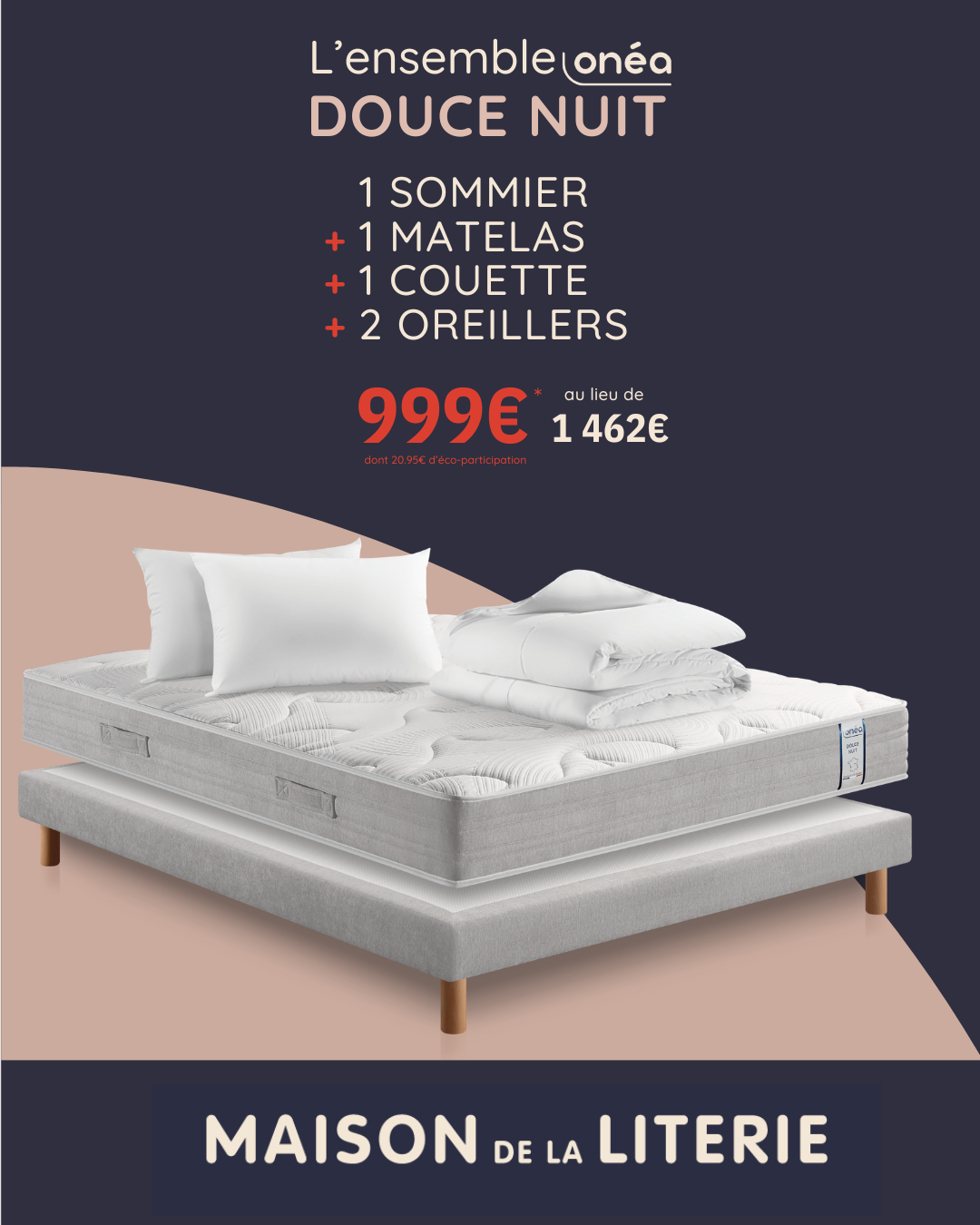Maison de la literie - pack sommier et matelas