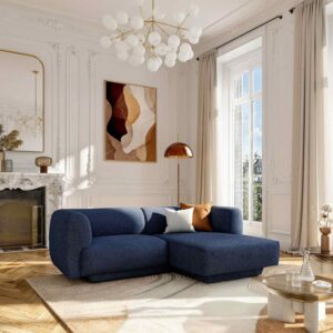 canapé austin bleu angle droit