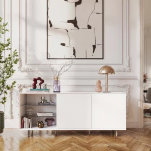 buffet bas blanc avec rangements ajaccio