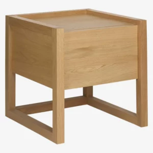 table de chevet simple en chene
