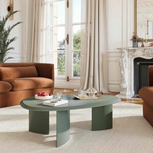 Amalia – Table basse organique – Vert argile