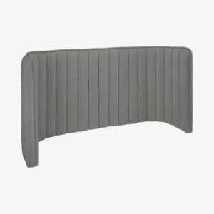 Boudoir - Tête de lit en tissu  244x102 – Gris galet