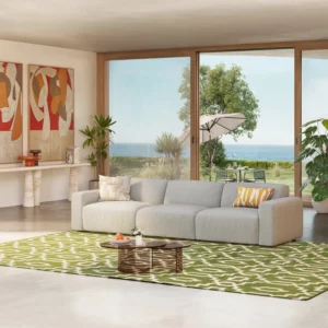 Cremi – Canapé 4 places modulable - Gris perle