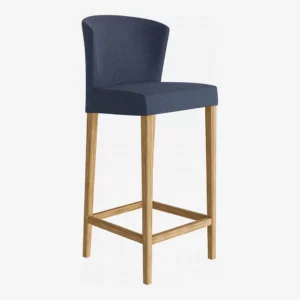 lot de deux chaises de bar bleu