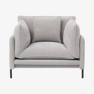 Feath II – Fauteuil déhoussable  - Gris perle