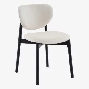 lot de deux chaises écru