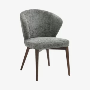 lot de deux chaises gris argent