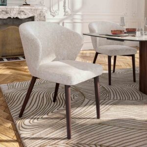 lot de deux chaises blanches