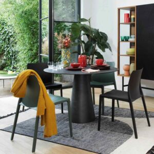 Malya – Chaise noir - Lot de 4