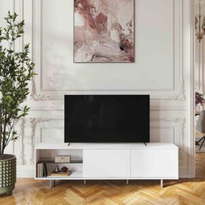 Agnes - Meuble TV - Blanc polaire