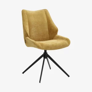 osta chaise tissu chenille miel
