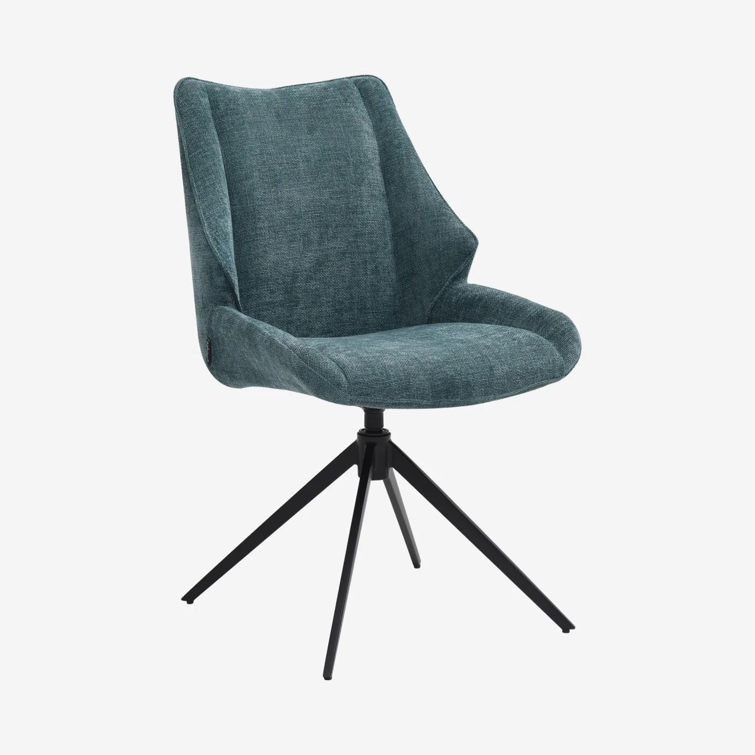 osta lot de 2 chaises tissu chenille osta chaise pivotante bleu canard