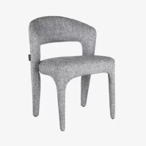 rimaka lot de 2 chaises gris chiné