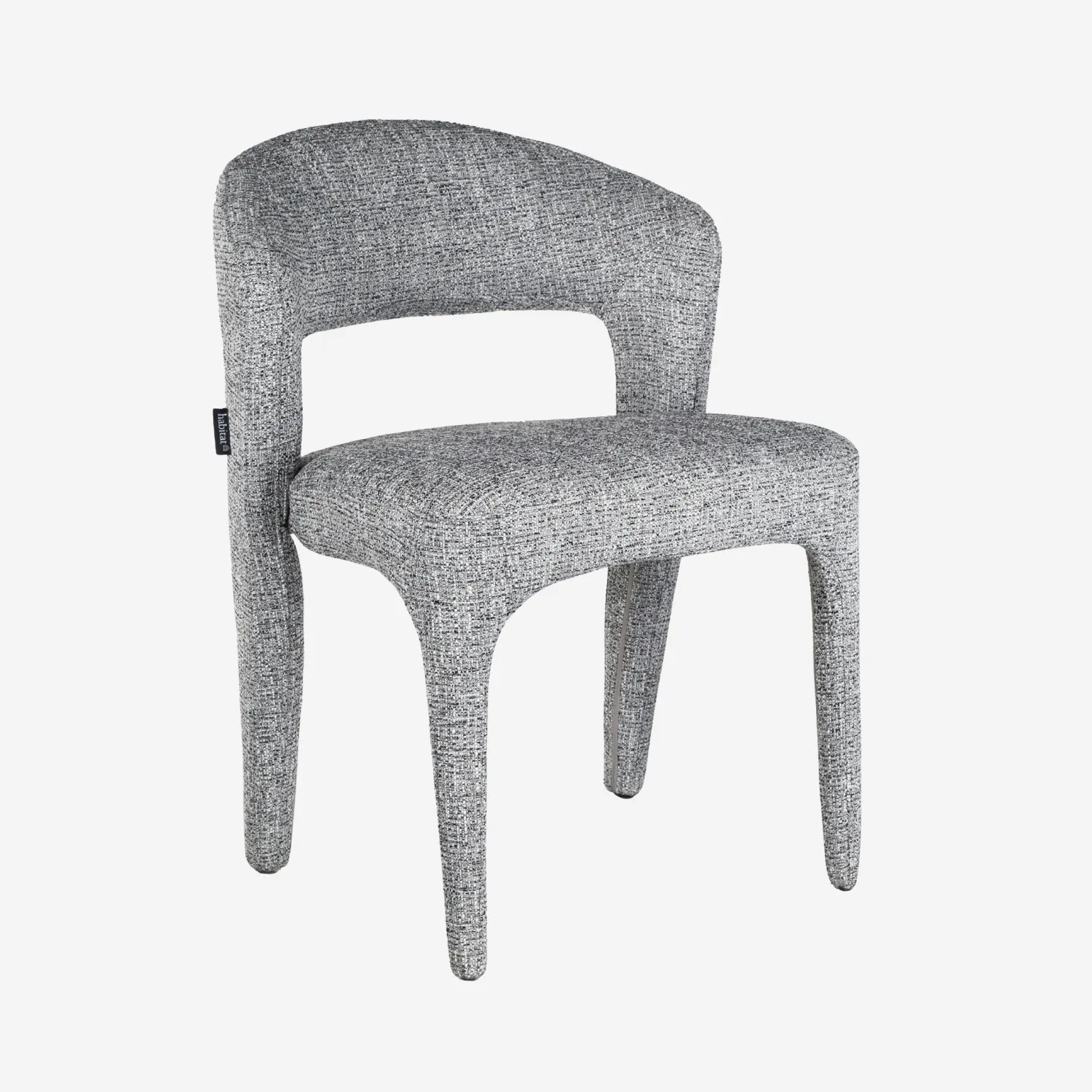 rimaka lot 2 chaises gris chiné rimaka lot de 2 chaises gris chiné