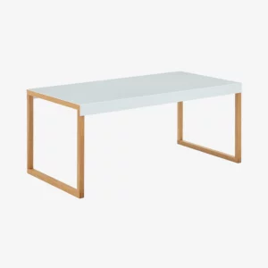 Kilo – Table basse en acier laqué blanc