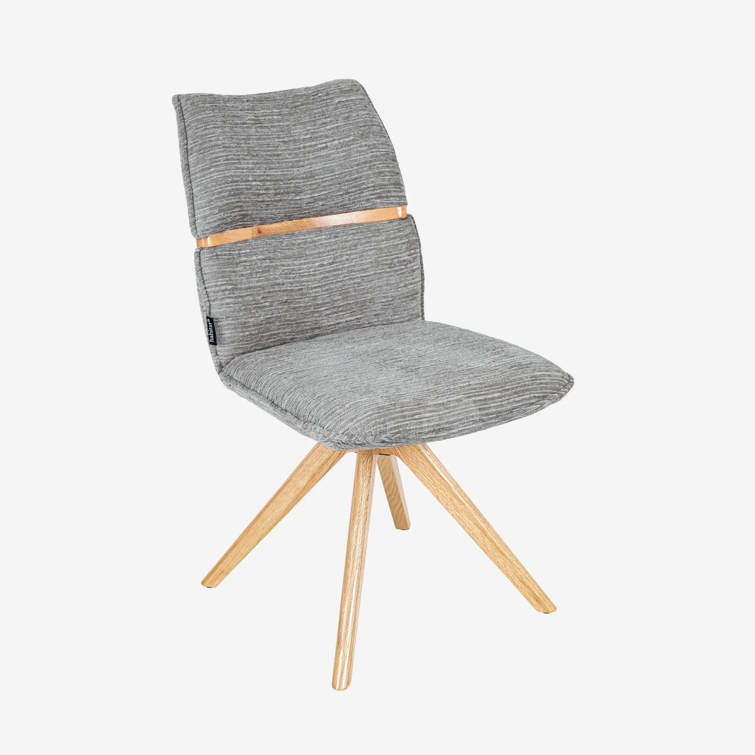 timiso gris argent mogila chaise pivotante design de salon