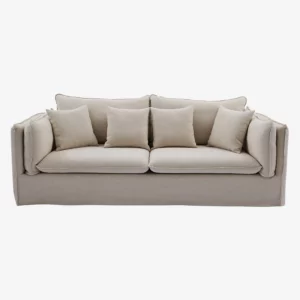 Andria - Canapé 3 places déhoussable – Sable blanc