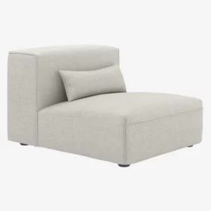 Kofi - Chauffeuse en tissu – Beige mélangé