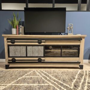 meuble tv portes coulissantes