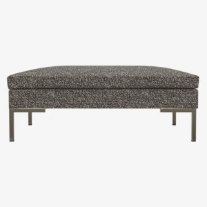 Montino - Repose-pieds en tissu Venezia – Bleu zingué