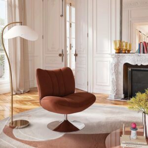 fauteuil design terracotta