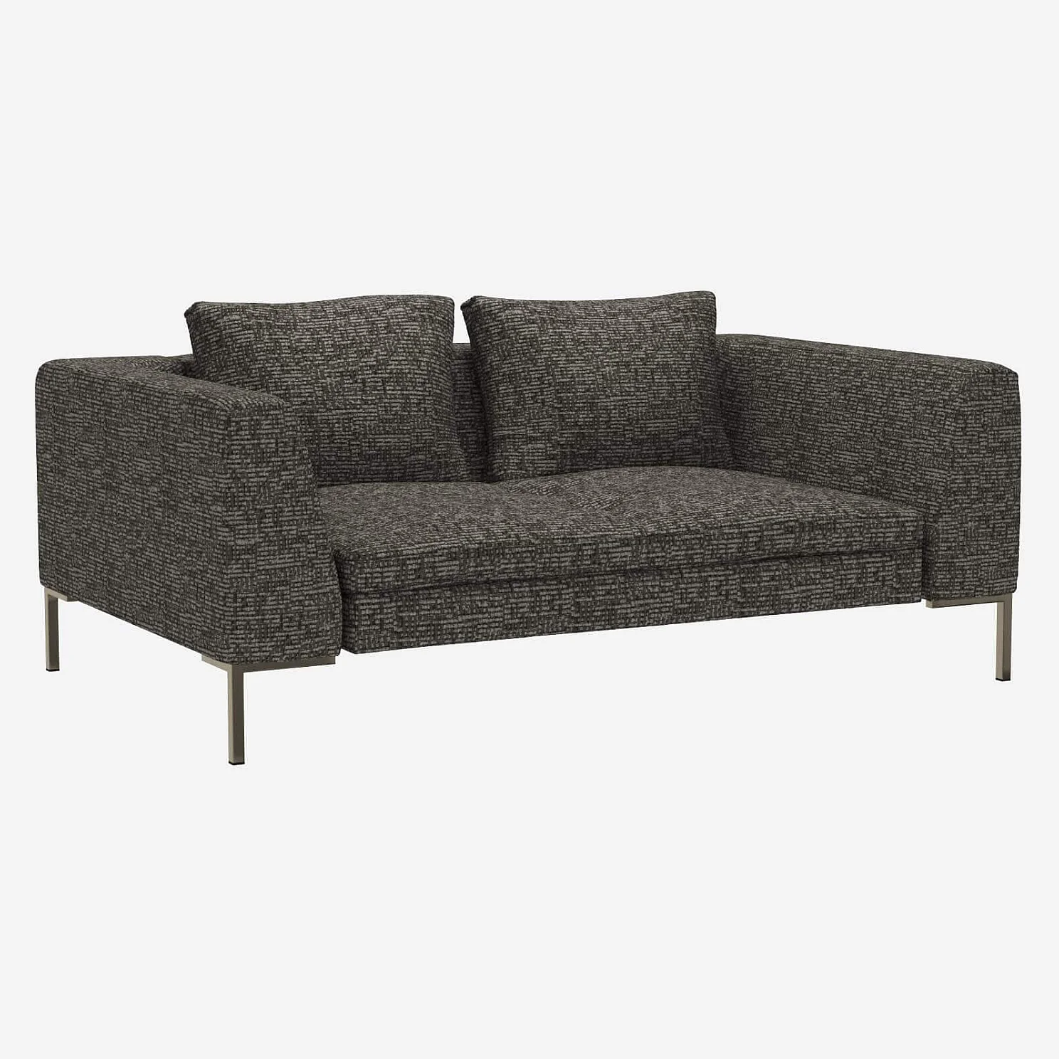 montino canapé 2 places tissu alba gris nuage canapé 3 places vert lagon