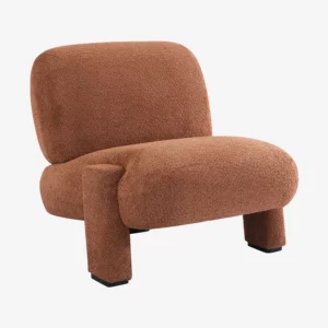 pineto fauteuil tissu terracotta
