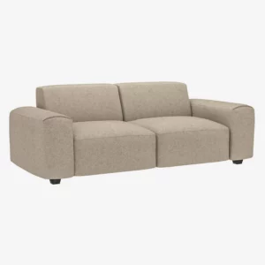 canapé 3 places blanc mastic