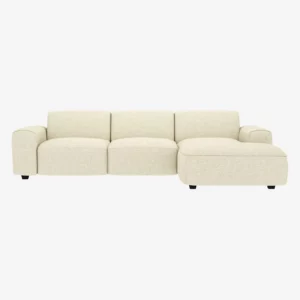 Posada — Canapé d'angle droit - Blanc craie