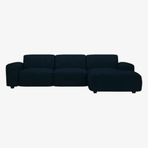 Posada — Canapé d'angle droit – Bleu encre