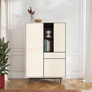 Farrel Buffet haut 3 portes et 1 tiroir - Beige