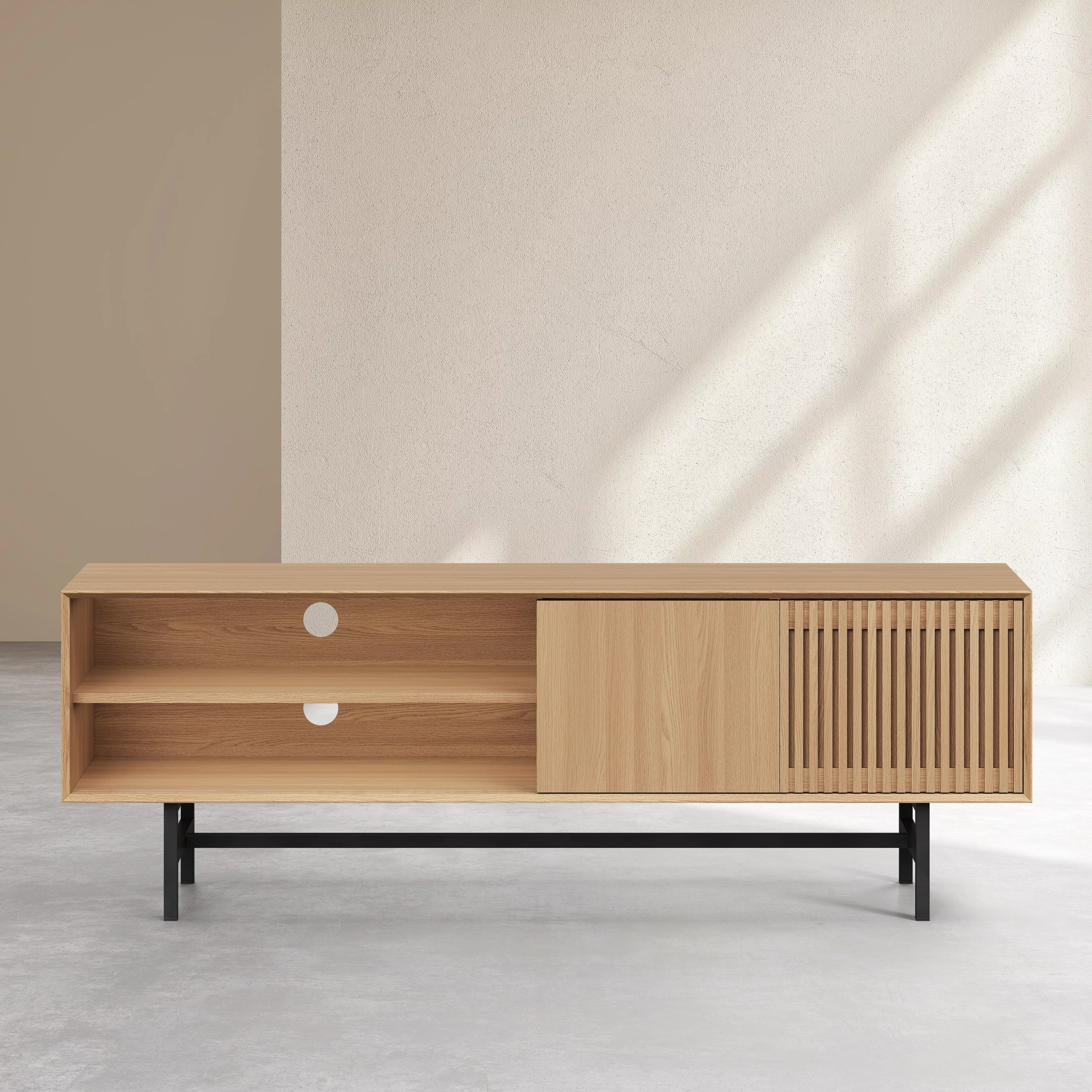 meuble tv portes coulissantes