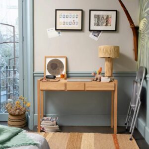 Console 3 tiroirs en chêne