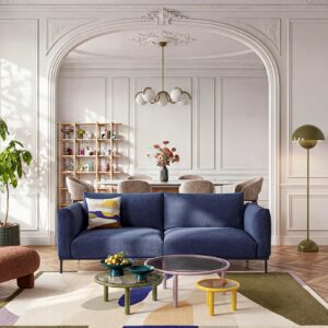 Canapé 3 places en tissu