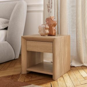Table de chevet 1 tiroir en chêne