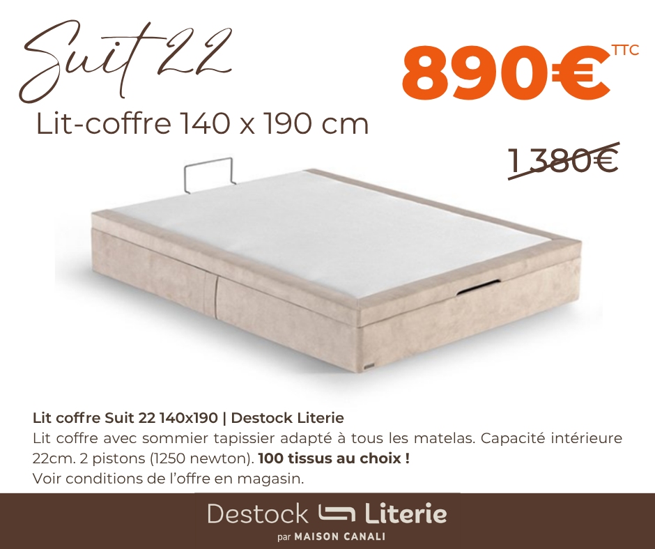 lit coffre 140cm
